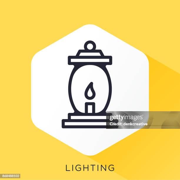 light icon - glass lantern stock illustrations