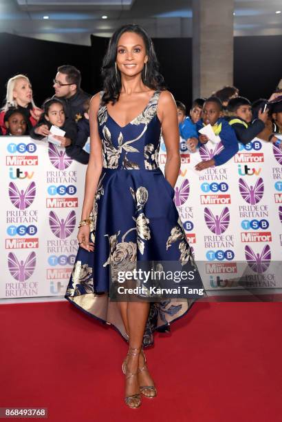 Alesha Dixon attends the Pride Of Britain Awards at the Grosvenor House on October 30, 2017 in London, England.