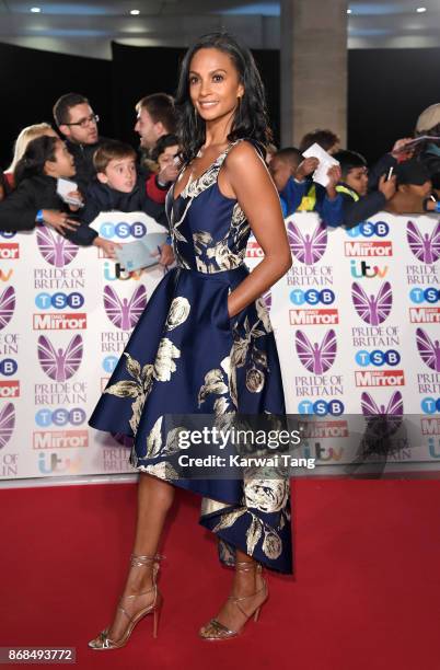 Alesha Dixon attends the Pride Of Britain Awards at the Grosvenor House on October 30, 2017 in London, England.