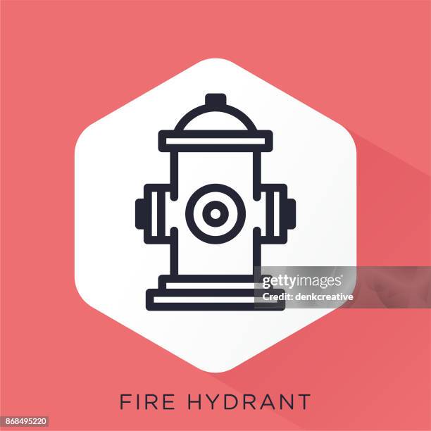 fire hydrant icon - fire hydrant stock illustrations