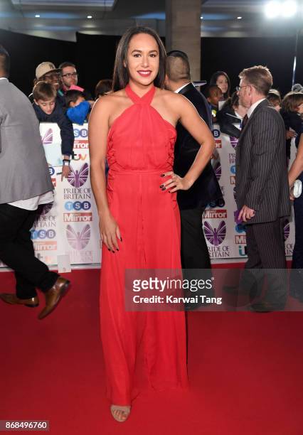 Heather Watson attends the Pride Of Britain Awards at the Grosvenor House on October 30, 2017 in London, England.