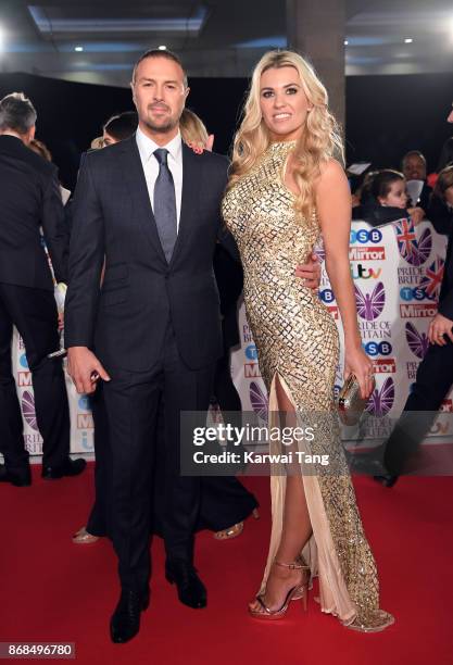 Paddy McGuinness and Christine Martin attend the Pride Of Britain Awards at the Grosvenor House on October 30, 2017 in London, England.