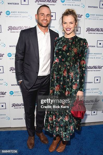 Andy Roddick Modeling Retired professional tennis player Andy Roddick and Model Brooklyn ...