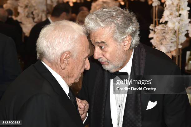 Frank Gehry and Placido Domingo attend the Mariinsky Orchestra Concert in honor of Henry Segerstrom and the 50th anniversary of South Coast Plaza on...