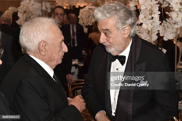 Frank Gehry and Placido Domingo attend the Mariinsky Orchestra Concert in honor of Henry Segerstrom and the 50th anniversary of South Coast Plaza on...