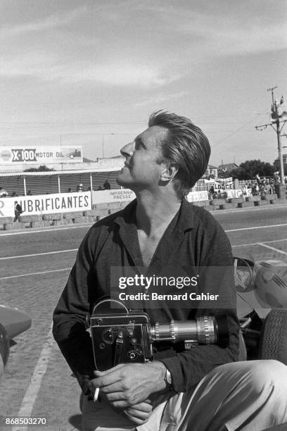 Wolfgang von Trips, Grand Prix of Portugal, Circuito da Boavista, 24 August 1958. Whenever he had a chance, Wolfgang von Trips loved to film with his...