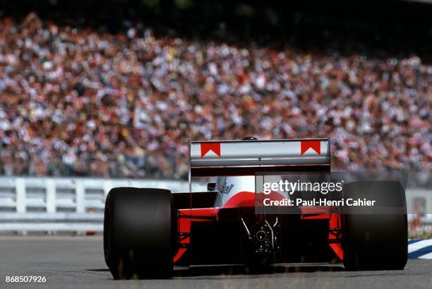 Keke Rosberg, McLaren-TAG MP4/2C, Grand Prix of Germany, Hockenheimring, 27 July 1986.