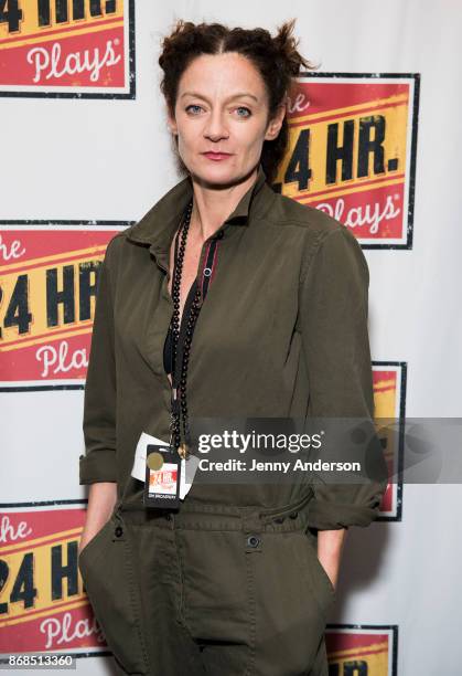 Michelle Gomez attends 24 Hour Plays on Broadway at American Airlines Theatre on October 30, 2017 in New York City.