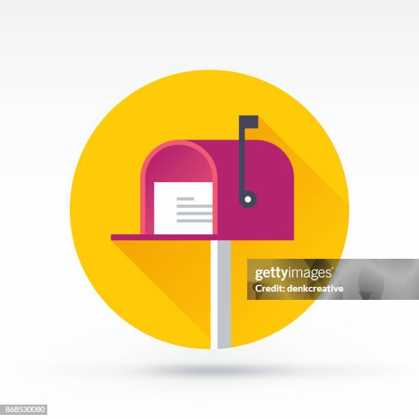 newsletter icon - postbox stock illustrations