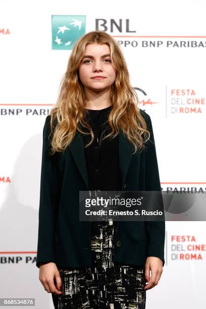 Galatea Bellugi attends 'Il Ragazzo Invisibile - Seconda Generazione' photocall during the 12th Rome Film Fest at Auditorium Parco Della Musica on...