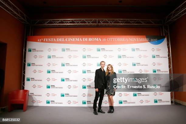 Ludovico Girardello and Galatea Bellugi attend 'Il Ragazzo Invisibile - Seconda Generazione' photocall during the 12th Rome Film Fest at Auditorium...