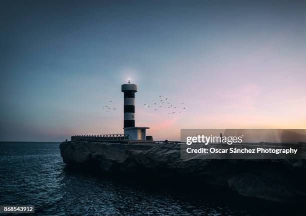 lighthouse - lighthouse mallorca stock pictures, royalty-free photos & images