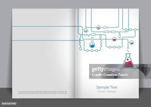 lab-cover-design - chemical lab stock-grafiken, -clipart, -cartoons und -symbole