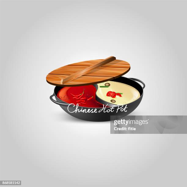 chinesisches hot-pot - steamboat stock-grafiken, -clipart, -cartoons und -symbole