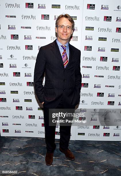 Linus Roache arrives at the premiere of Poliwood hosted by Capitol File & The Creative Coalition at Naval Heritage Museum on May 8, 2009 in...