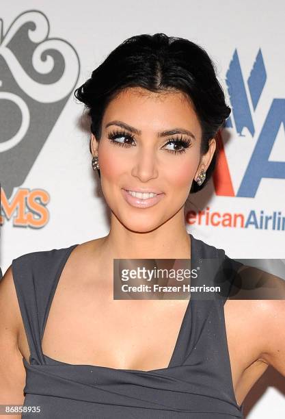 Personality Kim Kardashian arrives at the 16th Annual Race to Erase MS event themed "Rock To Erase MS" co-chaired by Nancy Davis and Tommy Hilfiger...