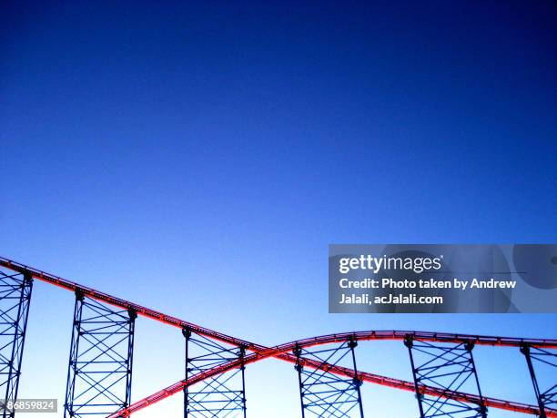 the ride of your life - blackpool rollercoaster stock pictures, royalty-free photos & images