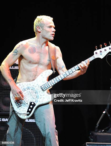 Flea performs at the 5th annual MusiCares MAP Fund benefit concert held at Club Nokia on May 8, 2009 in Los Angeles, California.