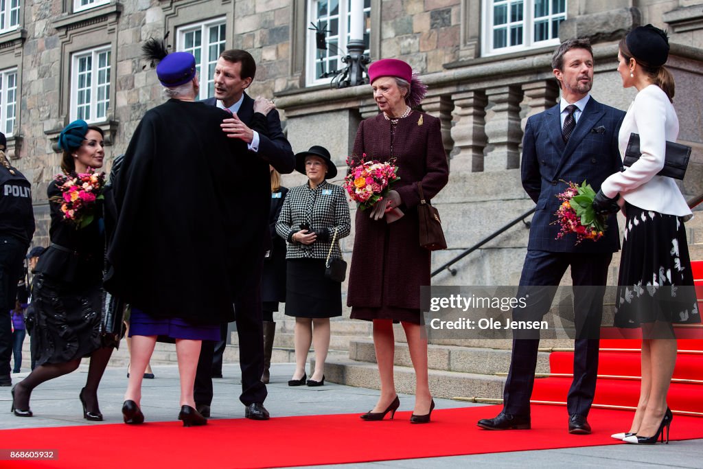 The Danish Royal Family Attend Parliaments Celebration Of Reformation Anniversary