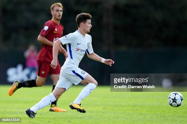 George McEachran of Chelsea during the UEFA Youth League match between AS Roma and Chelsea FC at Stadio Tre Fontane on October 31, 2017 in Rome,...