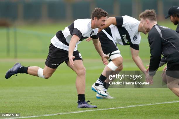 George Bridge of Barbarians during a training session at Latymer Upper School playing fields on October 31, 2017 in London, England.