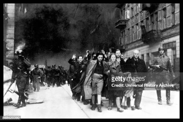 Polish Jewish resistance women, captured after the destruction of the Warsaw Ghetto in 1943. Among them was Malka Zdrojewicz , who survived Majdanek...