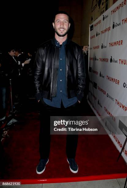 Pablo Schreiber attends the premiere of 'Thumper' at the Egyptian Theatre on October 30, 2017 in Hollywood, California.