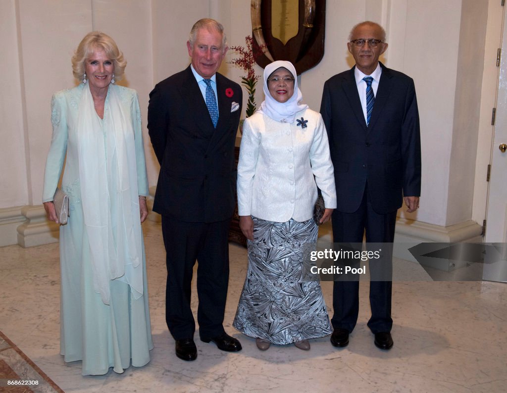 The Prince Of Wales & Duchess Of Cornwall Visit Singapore, Malaysia, Brunei And India - Day 2