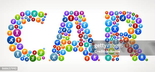 car active lifestyle wellness vector buttons. - spring car stock illustrations