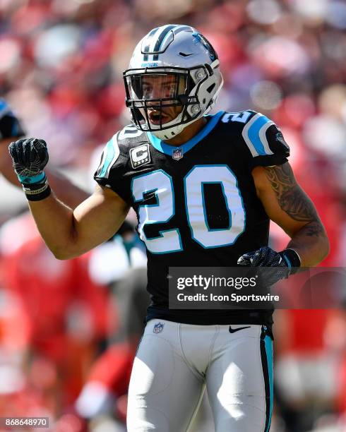 Carolina Panthers safety Kurt Coleman during the first half of an NFL football game between the Carolina Panthers and the Tampa Bay Buccaneers on...