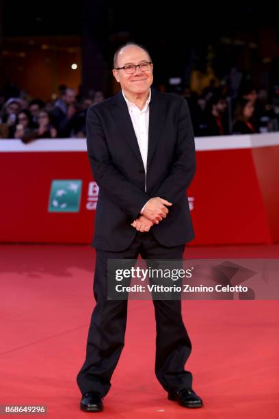 Carlo Verdone walks a red carpet for 'Borotalco' during the 12th Rome Film Fest at Auditorium Parco Della Musica on October 31, 2017 in Rome, Italy.