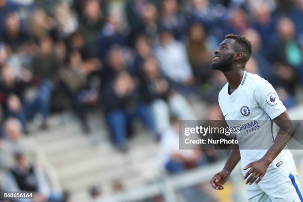 Martell Taylor-Crossdale of Chelsea during the UEFA Youth League match between AS Roma and Chelsea FC at Stadio Tre Fontane on October 31, 2017 in...