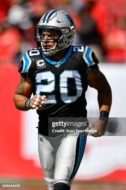 Carolina Panthers safety Kurt Coleman prior to an NFL football game between the Carolina Panthers and the Tampa Bay Buccaneers on October 29 at...