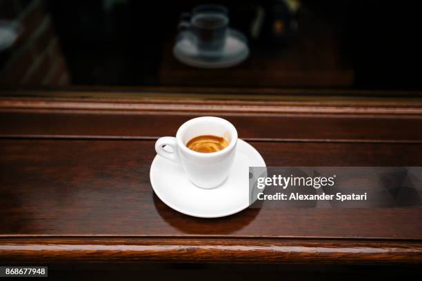 cup of espresso at the espresso bar in venice, italy - venice italy bildbanksfoton och bilder