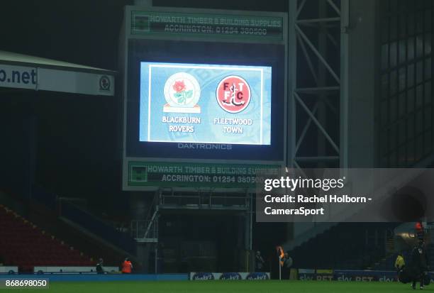 Ground view during the Sky Bet League One match between Blackburn Rovers and Fleetwood Town at Ewood Park on October 31, 2017 in Blackburn, England.