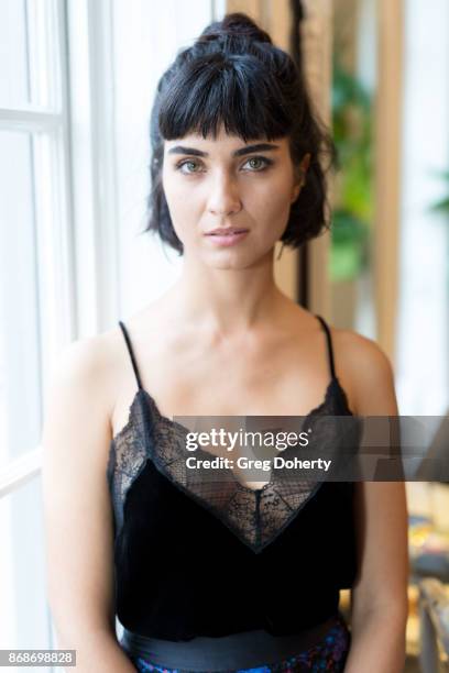 Actress Tuba Buyukustun attends a reception as Angelina Jolie Accepts the Rising Star Award on behalf of 'First They Killed My Father' actress,...