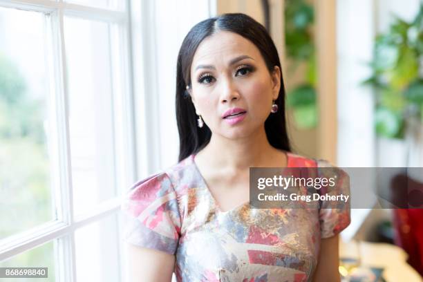 Ha Phuong Cha Tran attends a reception as Angelina Jolie Accepts the Rising Star Award on behalf of 'First They Killed My Father' actress, Sreymoch...