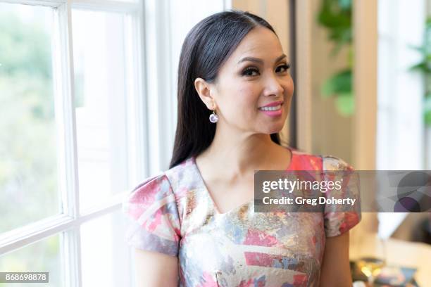 Ha Phuong Cha Tran attends a reception as Angelina Jolie Accepts the Rising Star Award on behalf of 'First They Killed My Father' actress, Sreymoch...