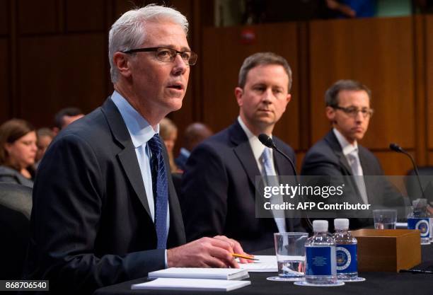 Colin Stretch , General Counsel of Facebook, Sean Edgett , Acting General Counsel of Twitter, and Richard Salgado , Director of Law Enforcement And...
