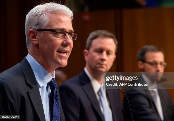 Colin Stretch , General Counsel of Facebook, Sean Edgett , Acting General Counsel of Twitter, and Richard Salgado , Director of Law Enforcement And...