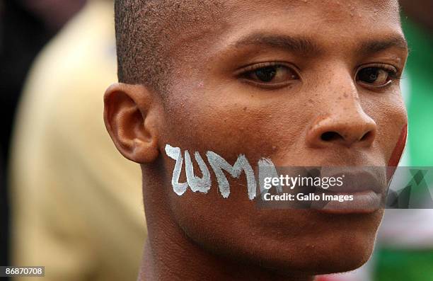 Supporters attend the inauguration ceremony of Jacob Zuma on May 9, 2009 in Pretoria, South Africa. Jacob Gedleyihlekisa Zuma is South Africa's...