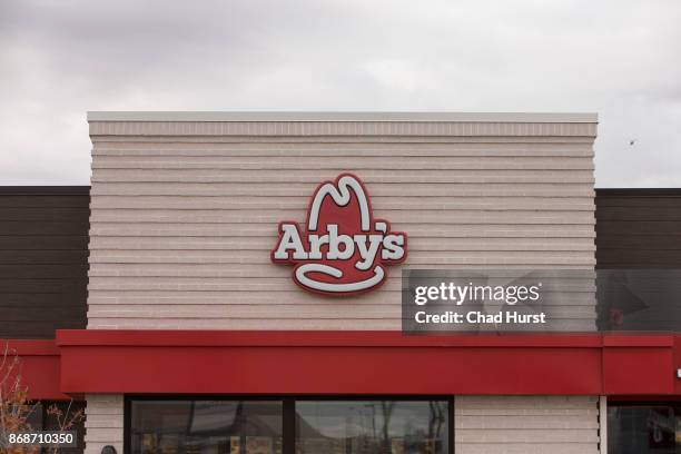 Exterior view of an Arby's restaurant on October 26, 2017 in Lehi, Utah.