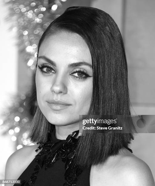 Mila Kunis arrives at the Premiere Of STX Entertainment's "A Bad Moms Christmas" at Regency Village Theatre on October 30, 2017 in Westwood,...