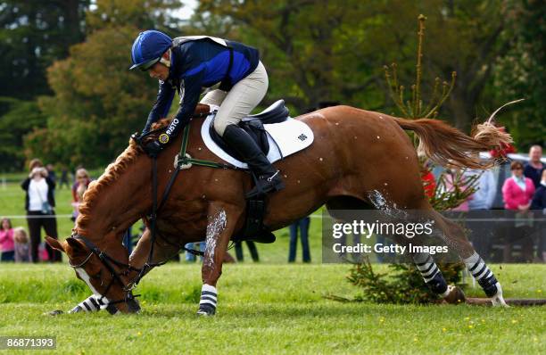 Zara Phillips of Great Britain rides Toytown during the cross country at The Mitsubishi Motors Badminton Horse Trials in the HSBC FEI Classics Series...