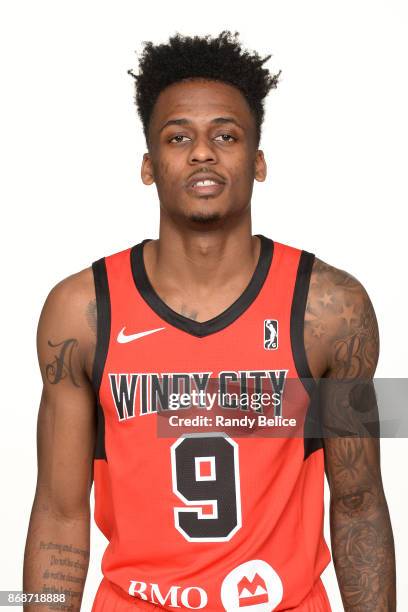 Antonio Blakeney of the Windy City Bulls poses for a head shot during NBA G-League Media Day on October 31, 2017 at the Sears Centre Arena in Hoffman...