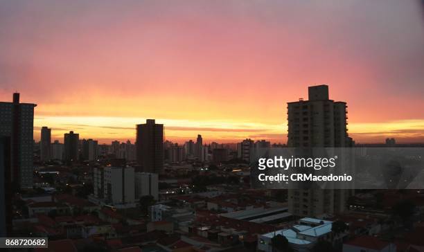 piracicaba sunset - crmacedonio stock pictures, royalty-free photos & images