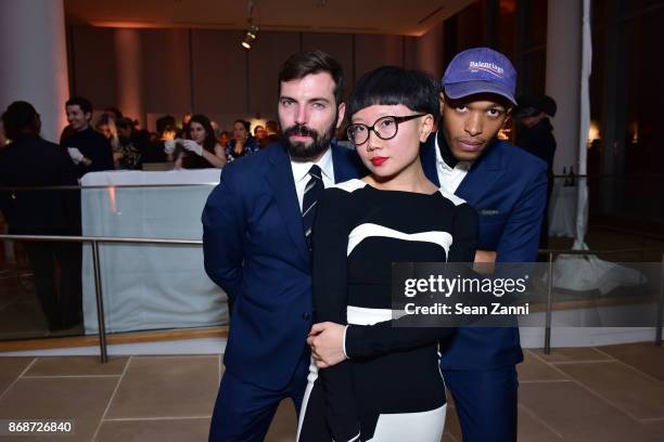 Jean-Francois Goyette, JiaJia Fei and Guest attend the Aperture Gala "Elements of Style" at IAC Building on October 30, 2017 in New York City.