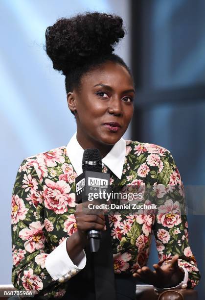 Jade Eshete attends the Build Series to discuss the show 'Dirk Gently's Holistic Detective Agency' at Build Studio on October 31, 2017 in New York...