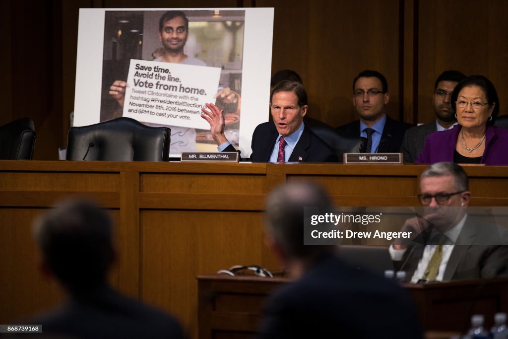 Facebook, Google And Twitter Testify Before Congress On Russian Disinformation