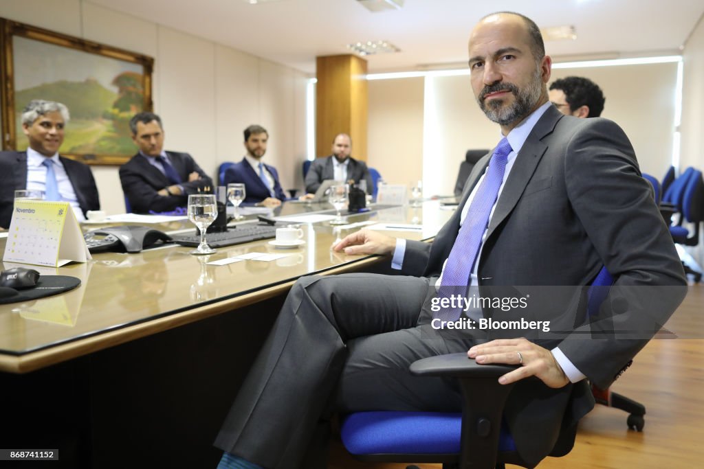 Uber Technologies Inc. CEO Dara Khosrowshahi Meets With Finance Minister Henrique Meirelles Amid Regulatory Threat